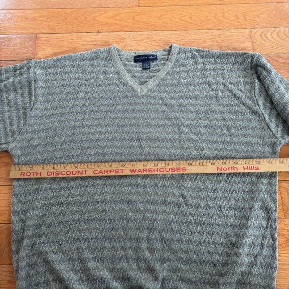 Northern Isles Sweater Mens XL V Neck Long Sleeve Synthetic Knit Grandpa Acrylic - Picture 7 of 8